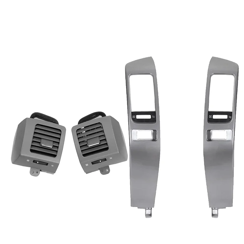 

Прочная вентиляционная решетка приборной панели автомобиля + выходная рамка кондиционера, декоративная панель для Toyota Land Cruiser Prado LC120 Lexus GX470 03-09