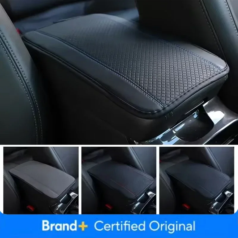 Car Center Console Box Pad Protector Universal Armrest Cover Non-slip Soft Fiber Leather Auto Decoration Styling Arm Rest Amagi