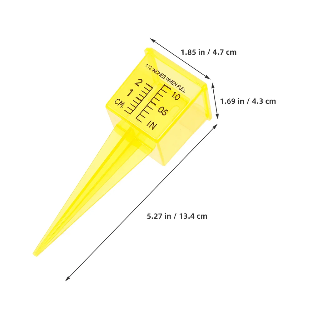 5 قطعة مقياس المطر لحديقة أداة قياس المياه في الهواء الطلق لا دائم البلاستيك الرش مقياس ساحة الحديقة الأمطار رصد