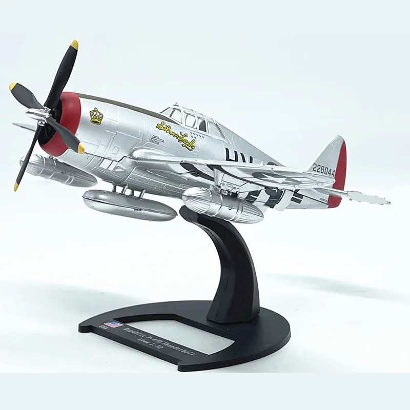 

Diecast United States Air Force P-47D Militarized Combat Fighter Alloy Model 1:72 Scale Toy Gift Collection Simulation Display