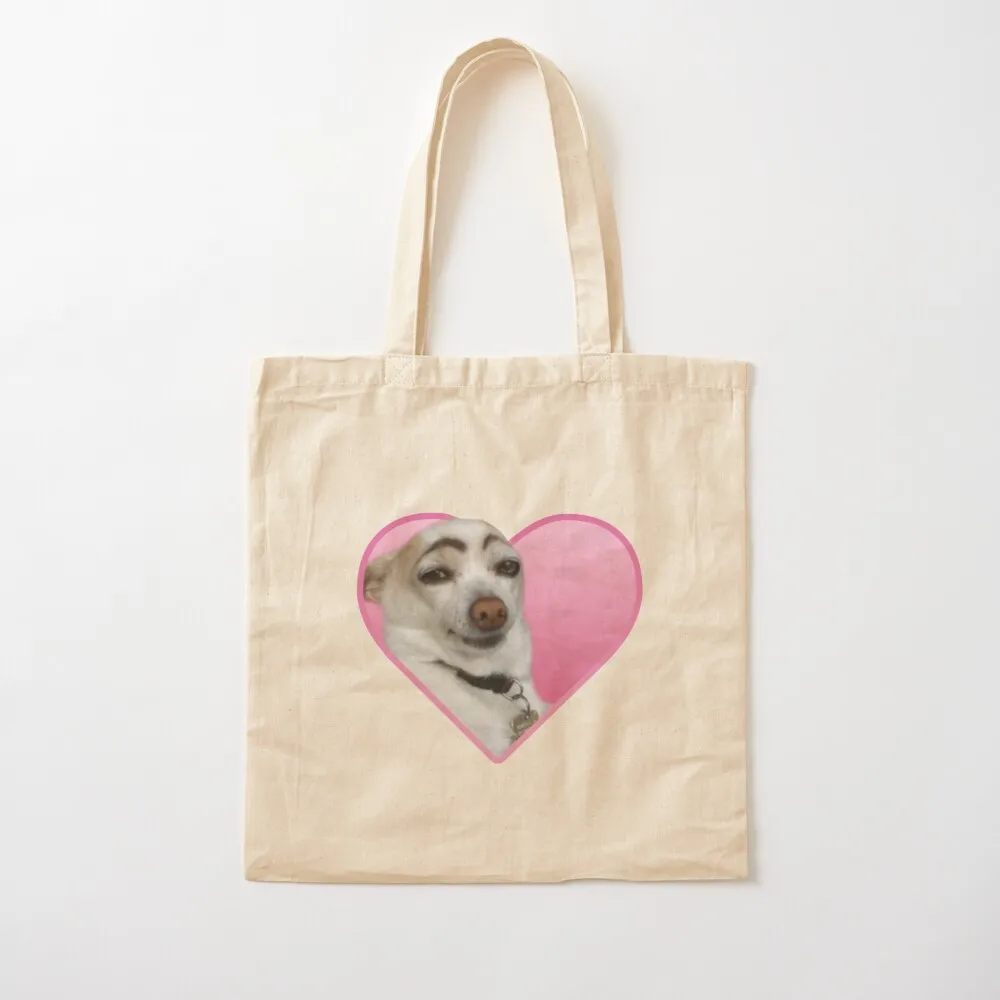 Doggo Stickers: Eyebrow Doggo Tote Bag women bag tote bag men Canvas Tote