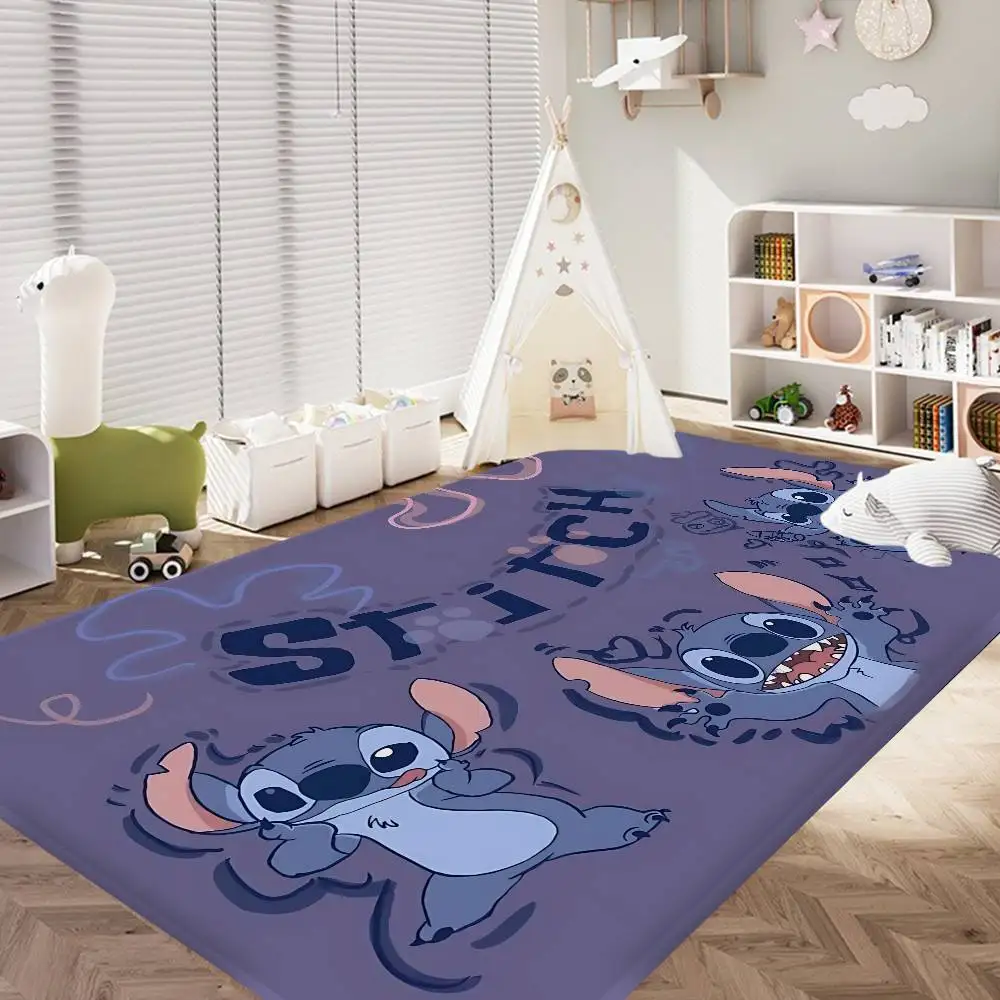 Cute S-Stitchs Floor Mat Rectangle Anti-slip Home Soft Badmat Front Door Indoor Outdoor Mat Welcome Doormat