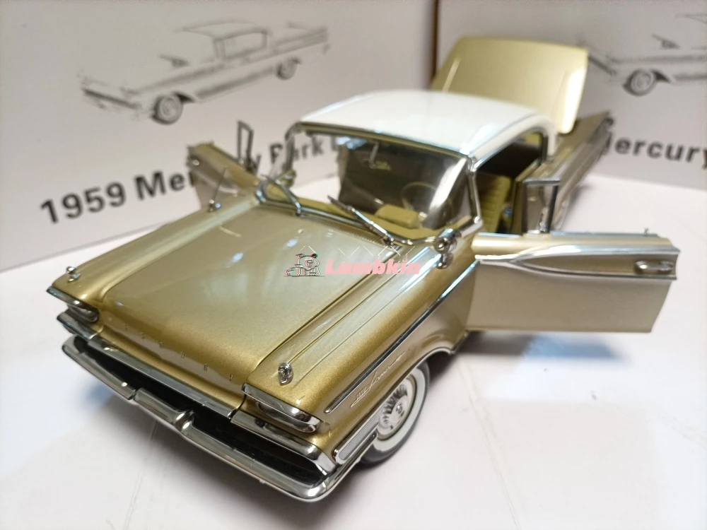 SunStar 1/18 For Mercury Alloy Full Open Classic Car Model ParkLane Platinum Edition