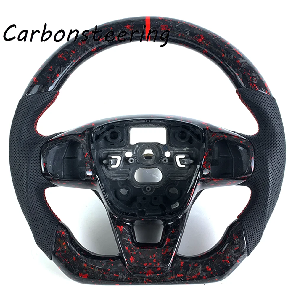 

Customized Forged Carbon Fiber Steering Wheel for Ford Focus fusion Fiesta Mk7 Mk3 Mondeo St Mk2 Mk7 Mk7.5 Mk8 2014 2016 2018