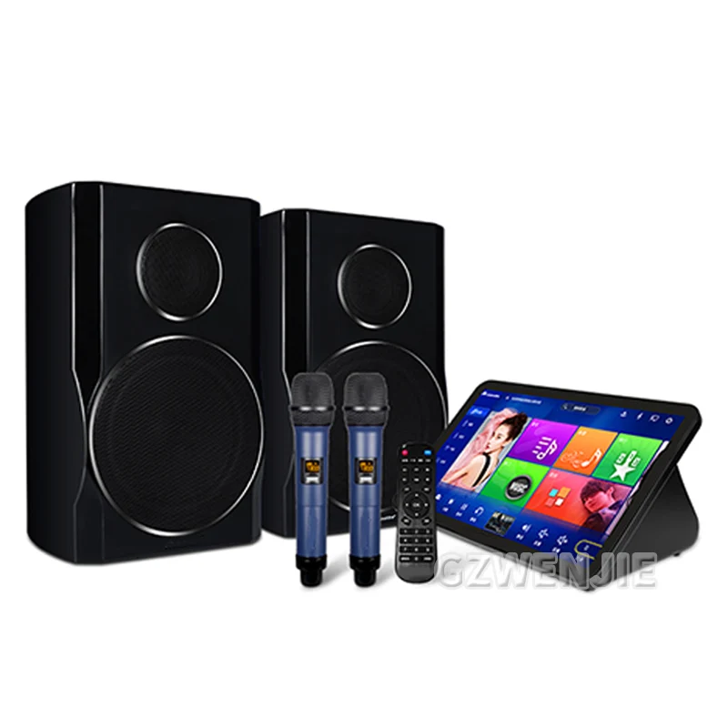 

KTV All-in-one Singing Machine Family KTV Audio Set Dual Microphone Screen Bluetooth Speakers Portable Party Multifunctional