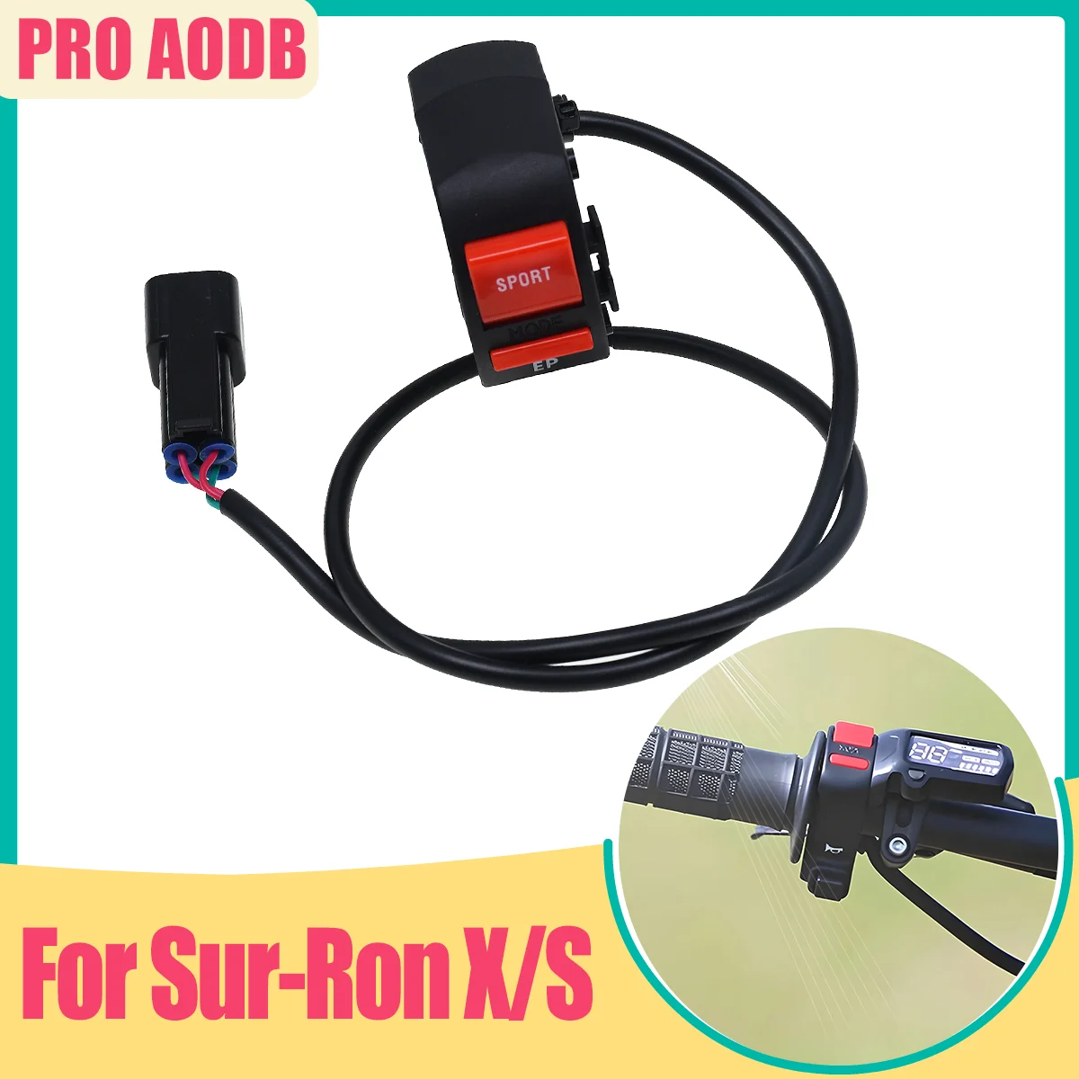 

For Sur-Ron Light Bee X&S Motorcycle Accessories Horn Switch Buttons SPORT/EP Power Mode Selector Switch Universal Parts