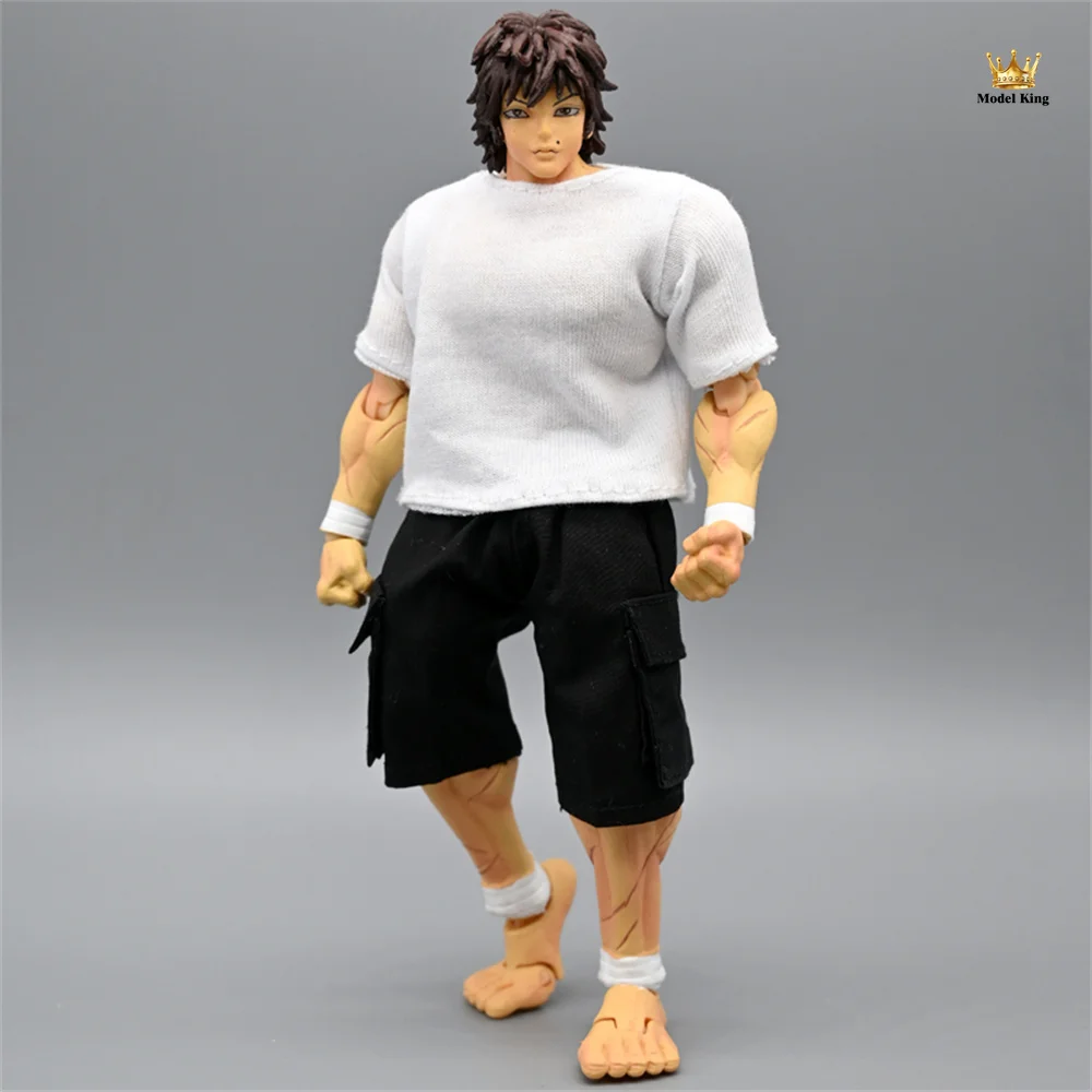 1/12 Trendy Casual Basic Versatile T-shirt Sports Capris Pants Set For 7inch Adam MUFF TOYS Strong Male Action Figure Body Model