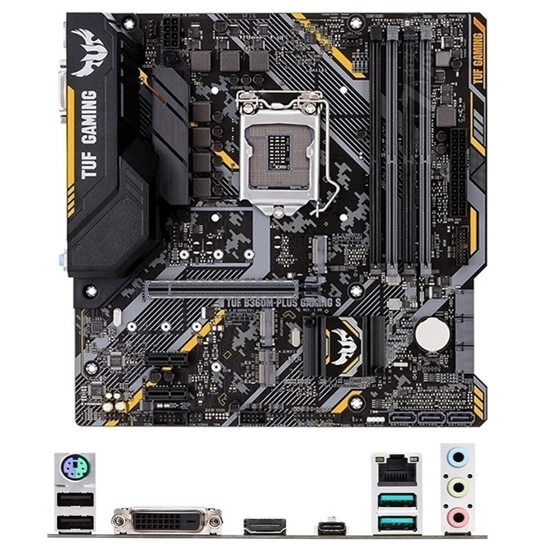 For Intel B360 TUF B360M-PLUS GAMING S motherboard Used original LGA 1151 DDR4 64GB USB2.0 USB3.0 SATA3 Desktop Mainboard