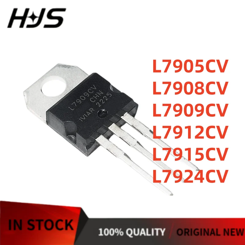 10PCS New L7905CV L7908CV L7909CV L7912CV L7915CV L7924CV TO-220 Transistor Best quality