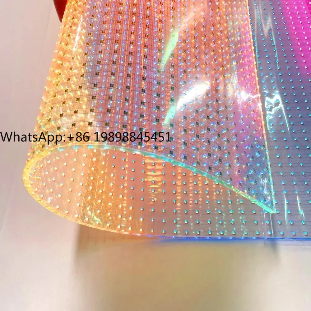 

Indoor Flexible Adhesive Screen Factory Price Self-Adhesive Advertising Ultra-Thin Transparent LED Screen Display