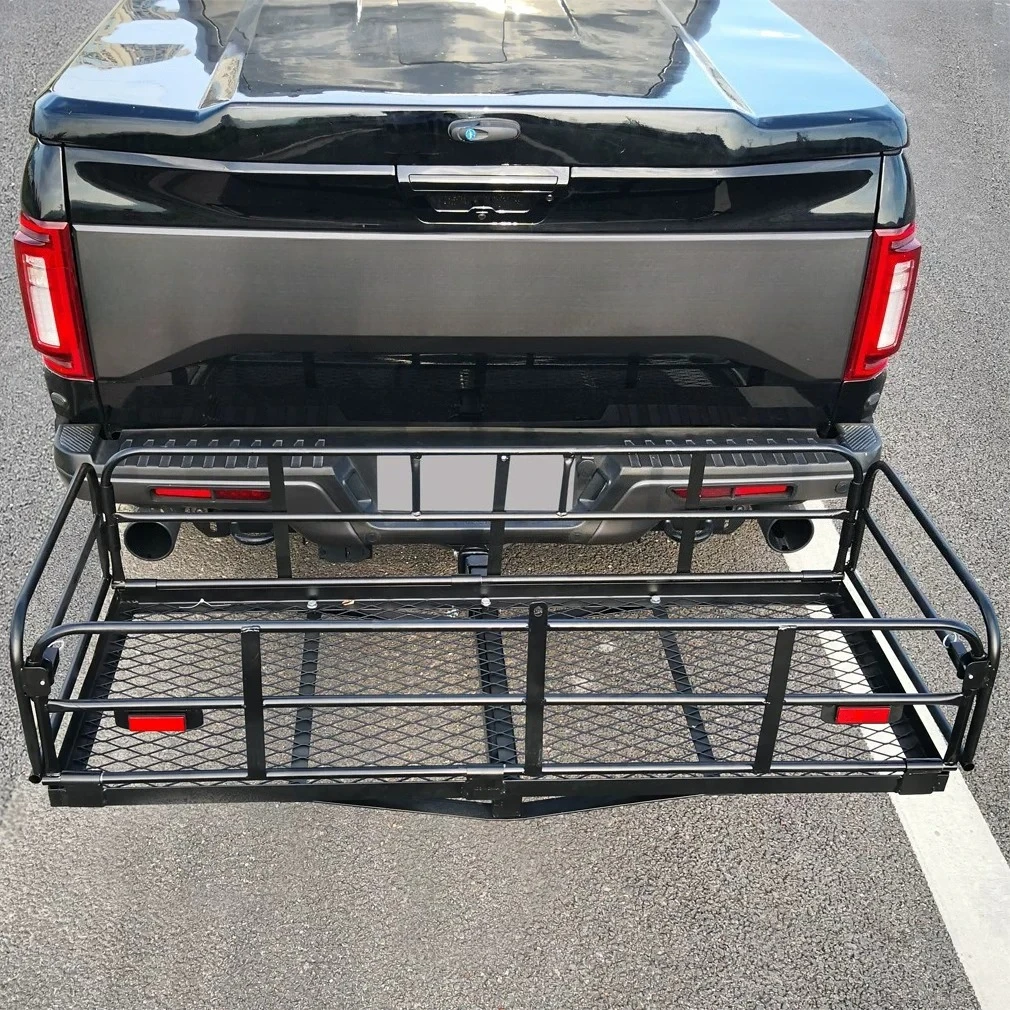 Foldable Universal Car Rear Hitch Cargo Rack SUV RV Luggage Storage Carrier Bracket