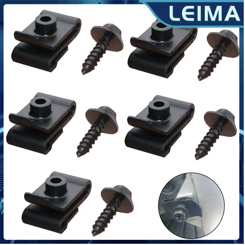 5set High Quality Car Fender Lining Wheel Arch Mudguard Trim Clips for Toyota Nuts Screw Auto Professional Accessories Parts ﻿