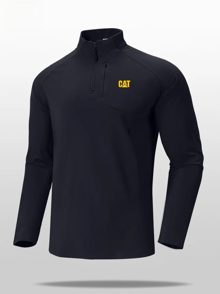 men's-long-sve-t-irt-outdoor-spring-new-sle-f-zipper-stand-collar-casual-irt-com-breathable-polyester-spandex