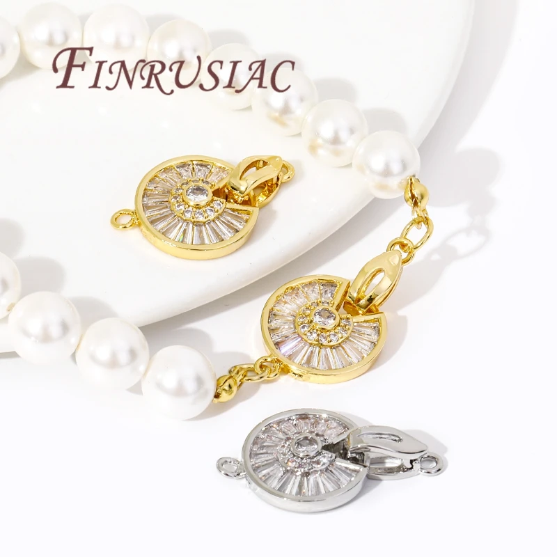 18K vergoldete Schlösser für Schmuck, Armbänder, Verbinder, Verschlüsse, DIY-Halskettenherstellungszubehör, Verschluss für Schmuck – Detail 21