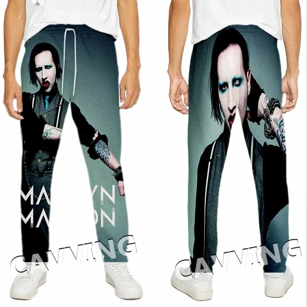 

New Fashion 3D Print Marilyn Manson Casual Pant Sport Sweatpants Straight Pants Jogging Pants Trousers for Women/Men