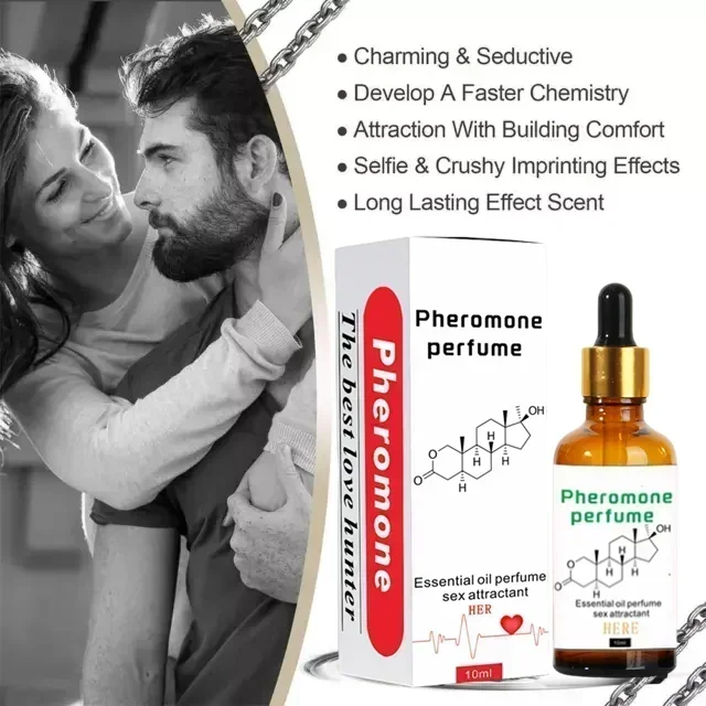 Perfume sexual para parejas íntimas, feromonas que estimulan el coqueteo, Perfume portátil suave y Natural para mujer