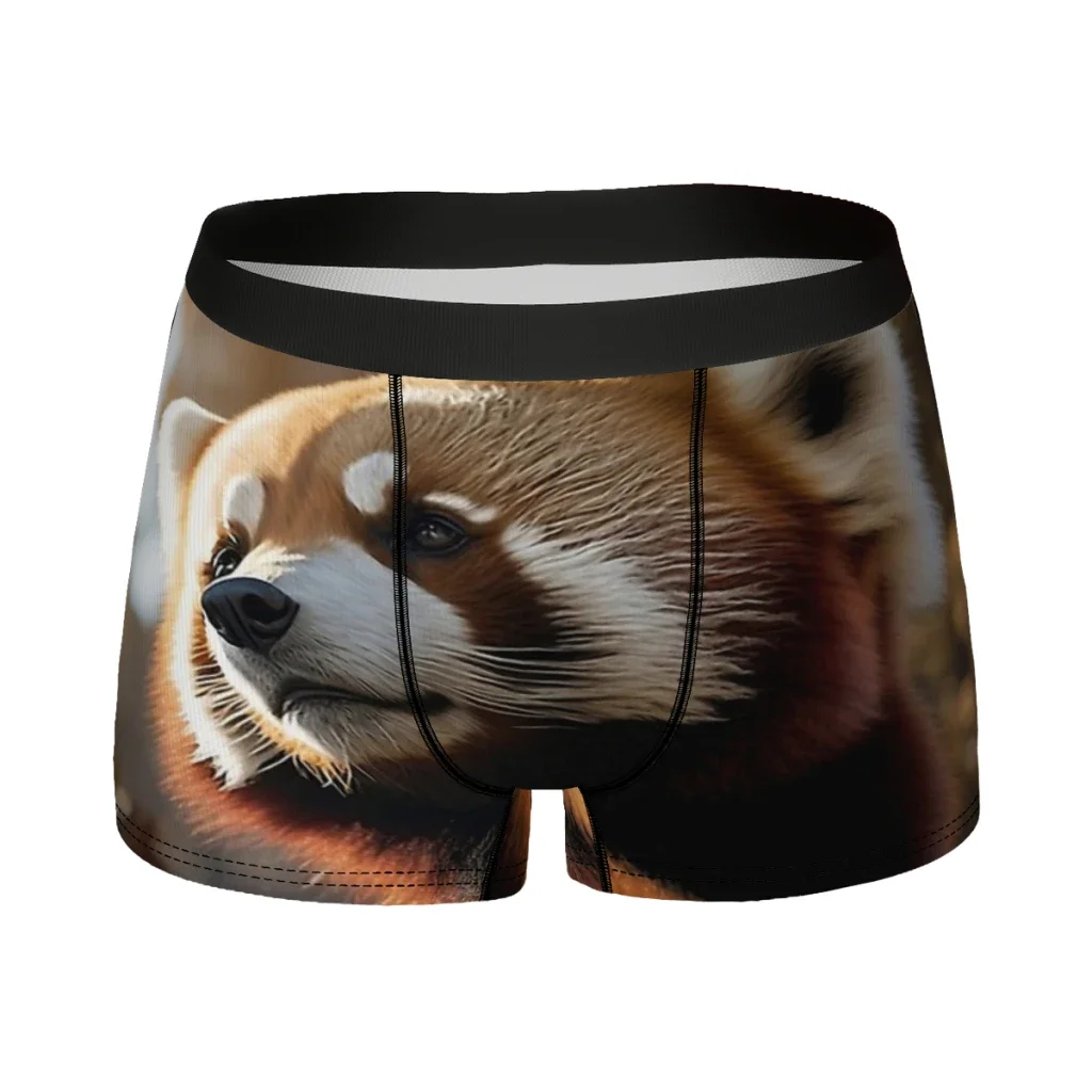 Red Panda Men Boxer Briefs Underpants Wildlife Photography Highly Breathable High Quality Sexy Shorts Gift Idea