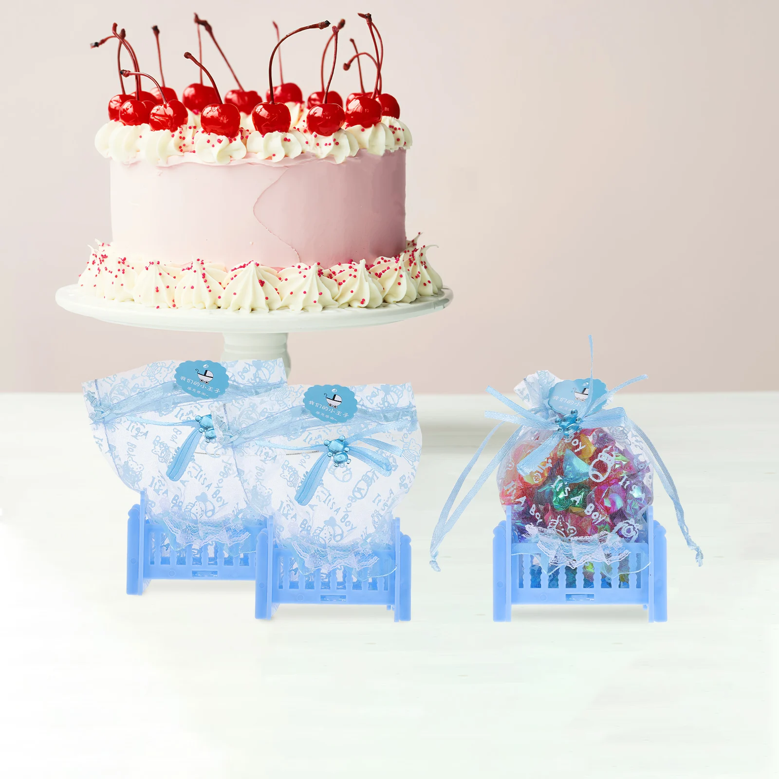 

6pcs Cartoon Storage Boxes Plastic Containers for Candy Gifts Party Wedding Packaging Present Boxes Lightweight Design
