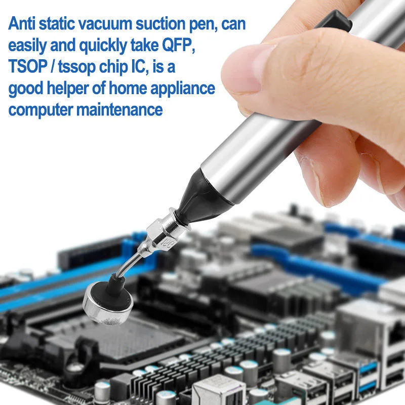 Nueva Pluma de Succión Anti-estática IC Pick Ventosa FFQ939 para Trabajo BGA SMD Reballing Ayudas Kit de Herramientas de Reparación 4