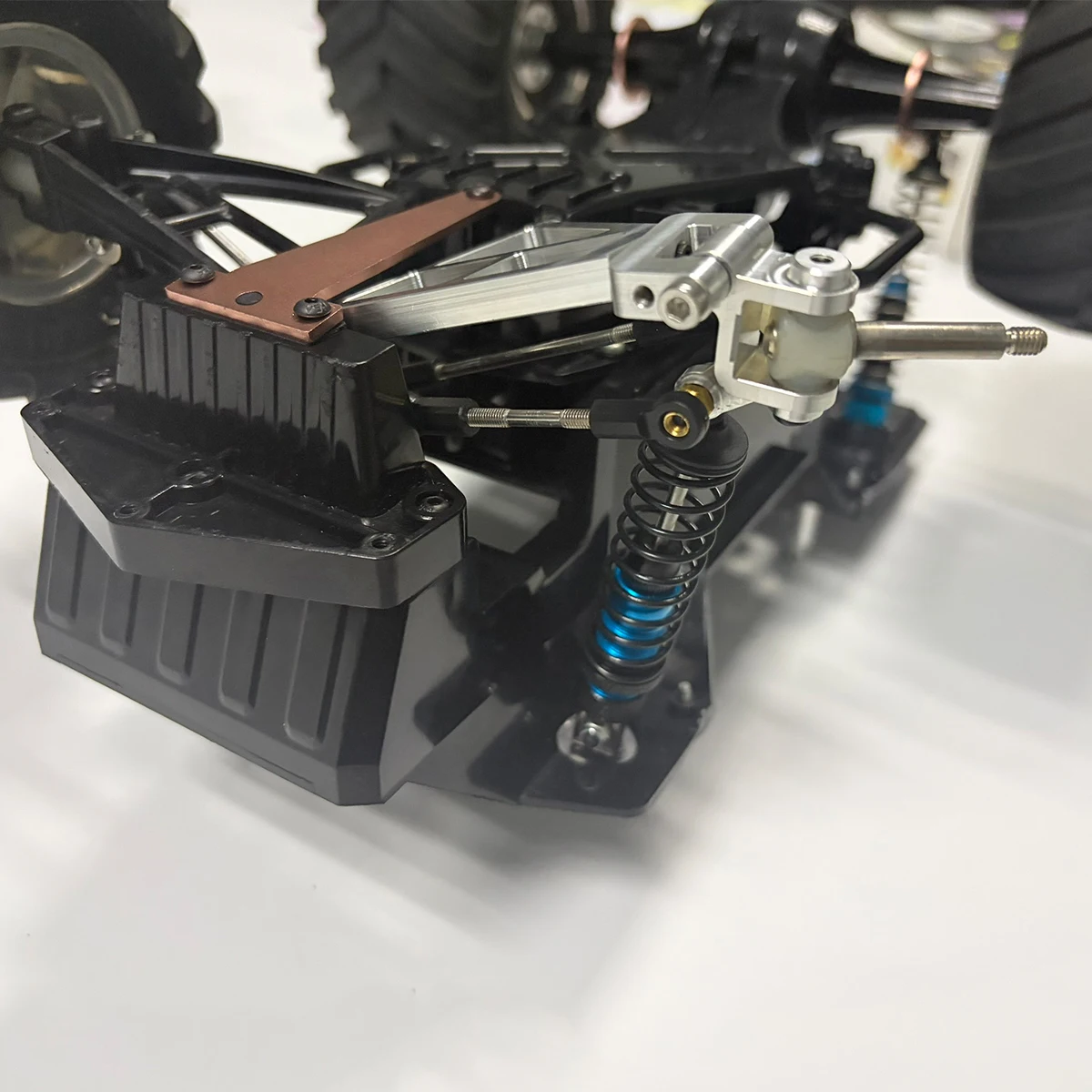 Aluminum Front Lower Suspension Arms for Tamiya Lunch Box EVO CW‑01E 1/12 RC Car