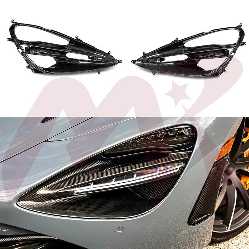 Lamp Shade Is Suitable For McLaren 720S Dry Carbon fiber Headlight Cover