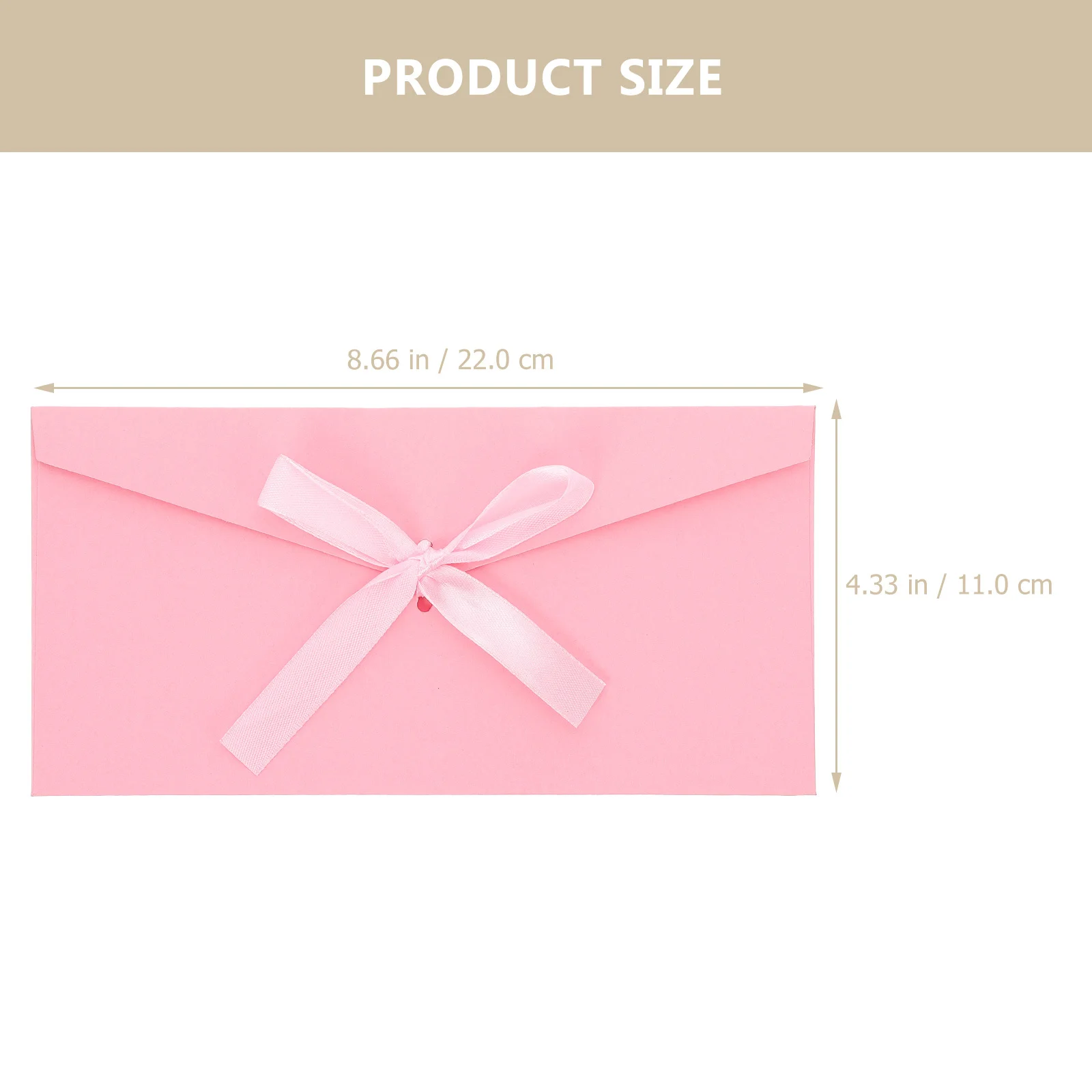 

10Pcs Kraft Invitation Envelopes Bowknot Paper Envelope Elegant Design Letter Packing Cover for Gift Card Festival Greeting