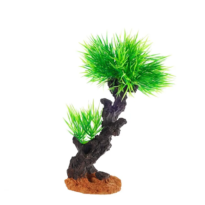 

10pcs Wholesale Aquarium Ecological Tank Fish Tank Landscape Decoration Simulation Water Grass Ornament Water Grass Moss Tree