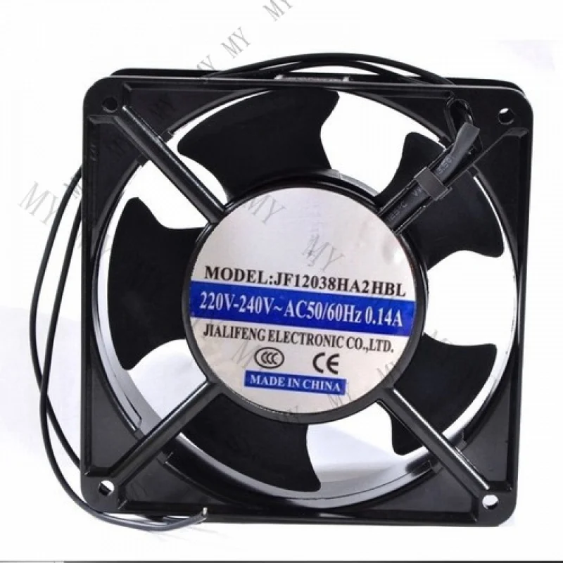 

TT 1 PCS for JIAFENG JF12038HA2HBL AC 220V 12038 120*120*38mm Aluminum frame fan