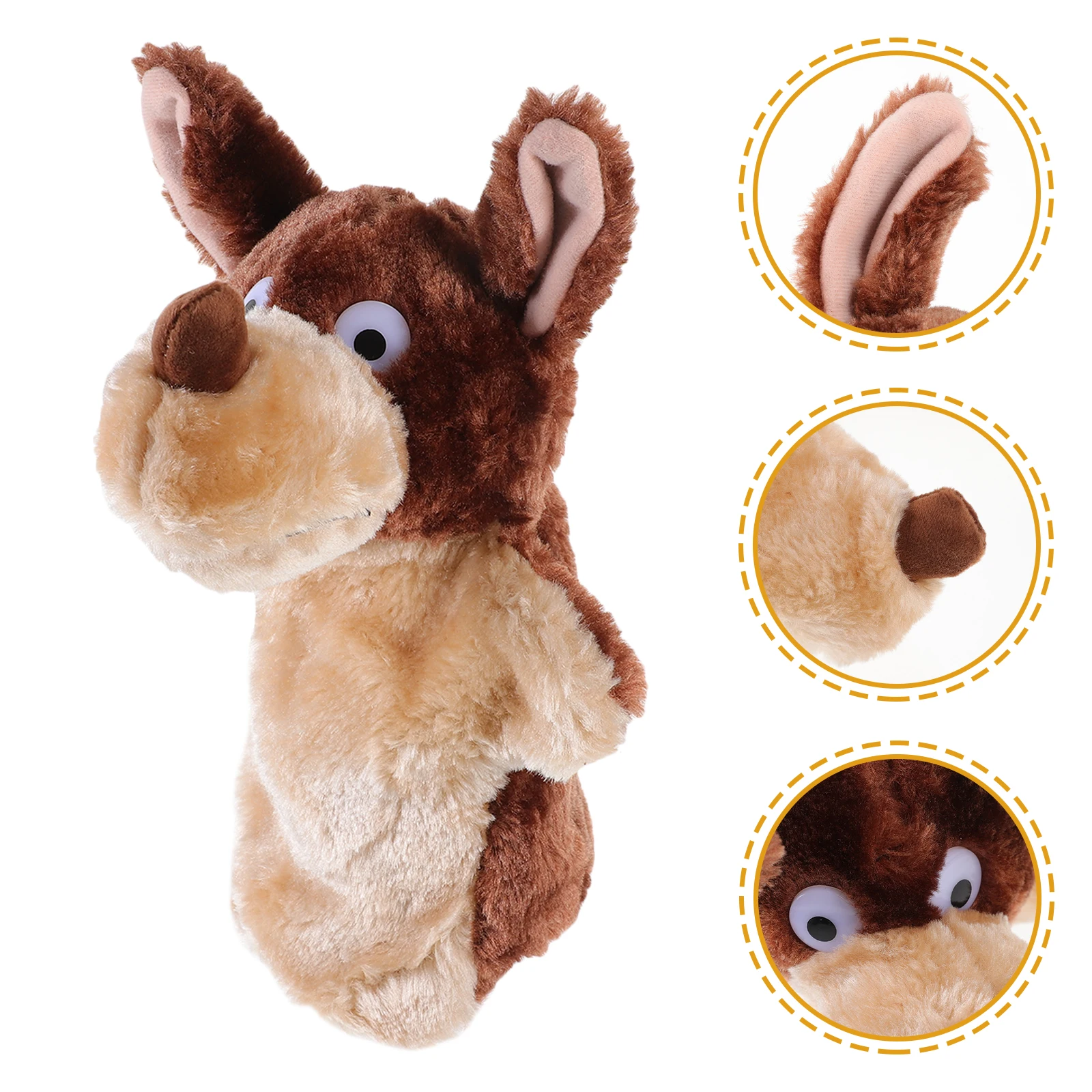 Marionnette en peluche de dessin animé, gants, jouets pour chiots, raconter des histoires, jeu interactif, jouet Animal