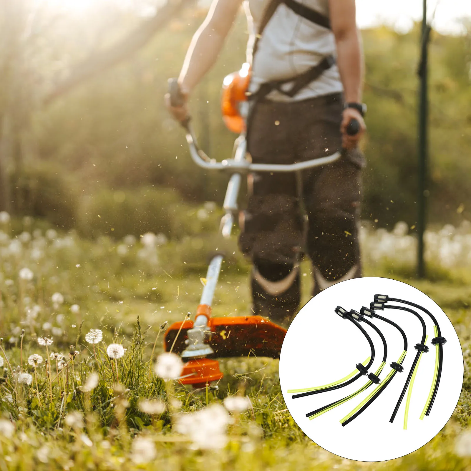 

5pcs Line Pvc Abs Durable Flexible Gas Tubes Line For Small Engine Chainsaw String Trimmer Home Supply