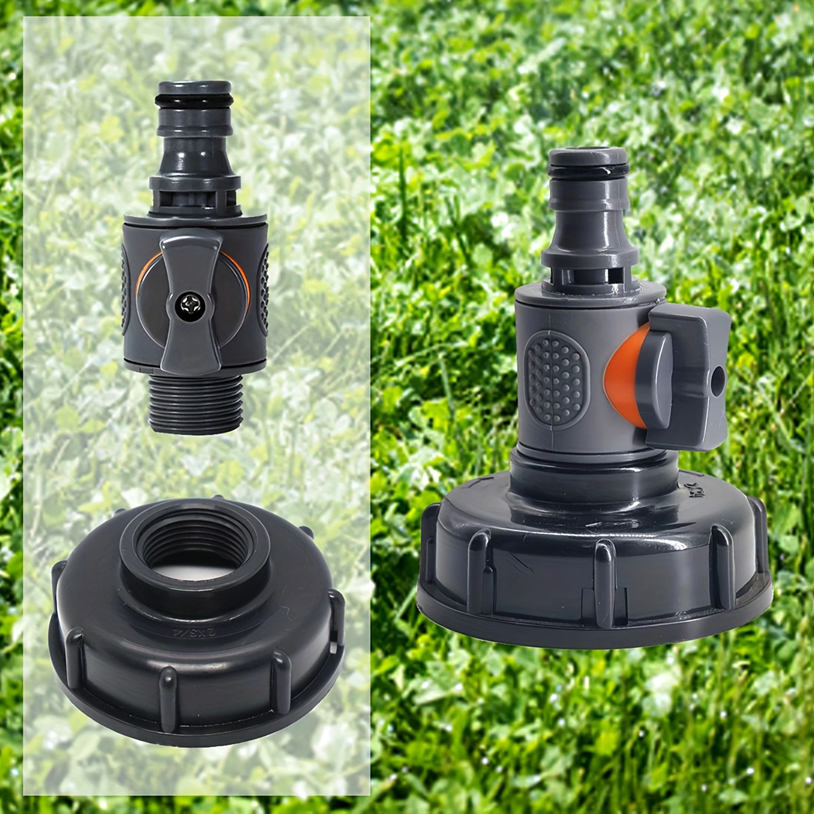 

3/4" IBC Adapter Female Thread Dispense Valve Link Pacifier IBC Drain Adapter Spout Fittings Home Garden Irrigation Switch Tool