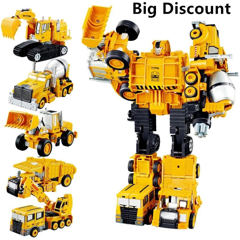 

Big Discount Transformation Devastator Scrapper Hook Mixmaster Scavenger Bonecrusher Long Haul 5 IN 1 Figure Children's Gifts