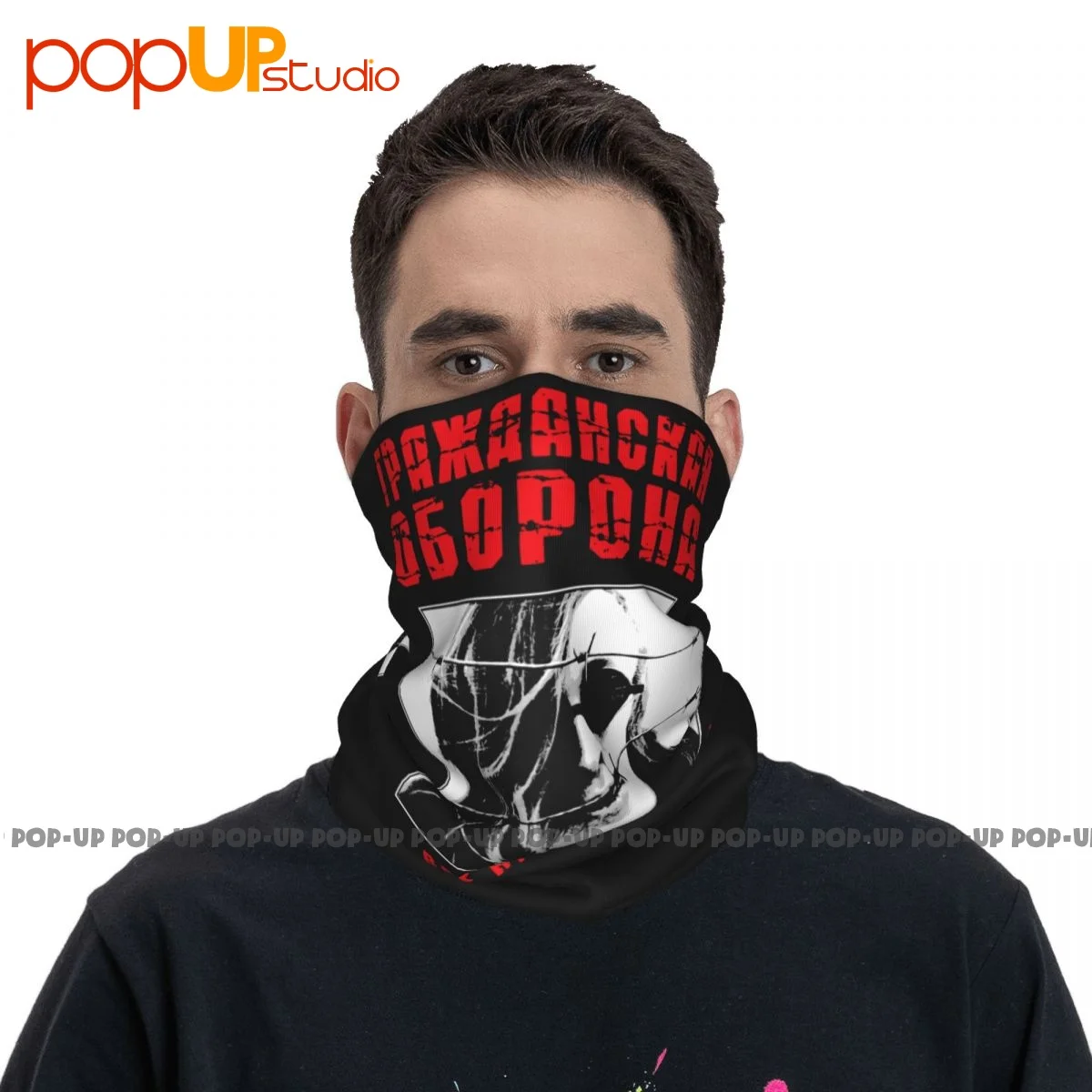 Grazhdanskaya Oborona Yegor Letov Civil Defense Russian Rock Neck Gaiter Bandana Scarf Face Mask