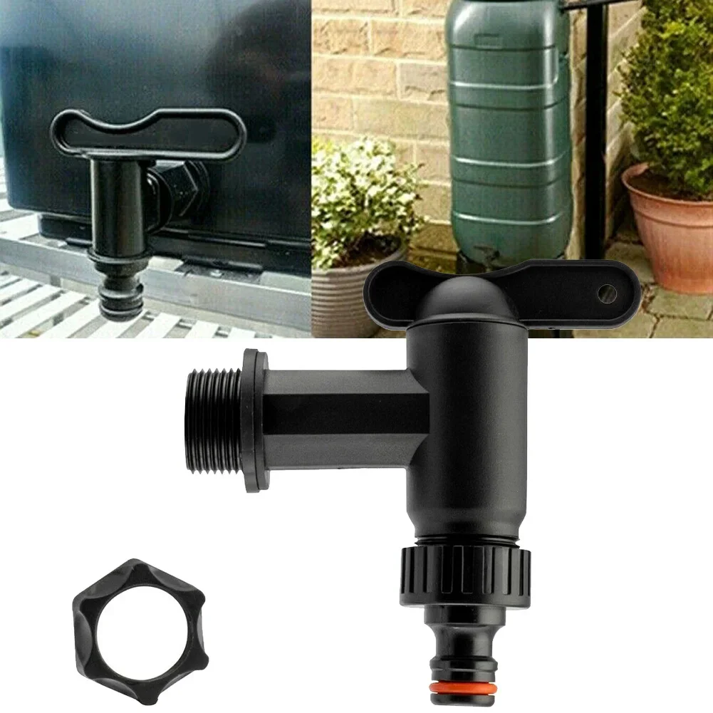 

Nozzle Connector Hose Adapter Garden Plant Care Sturdy Universal Coarse Thread Alkali Resistant Black Ease Uage