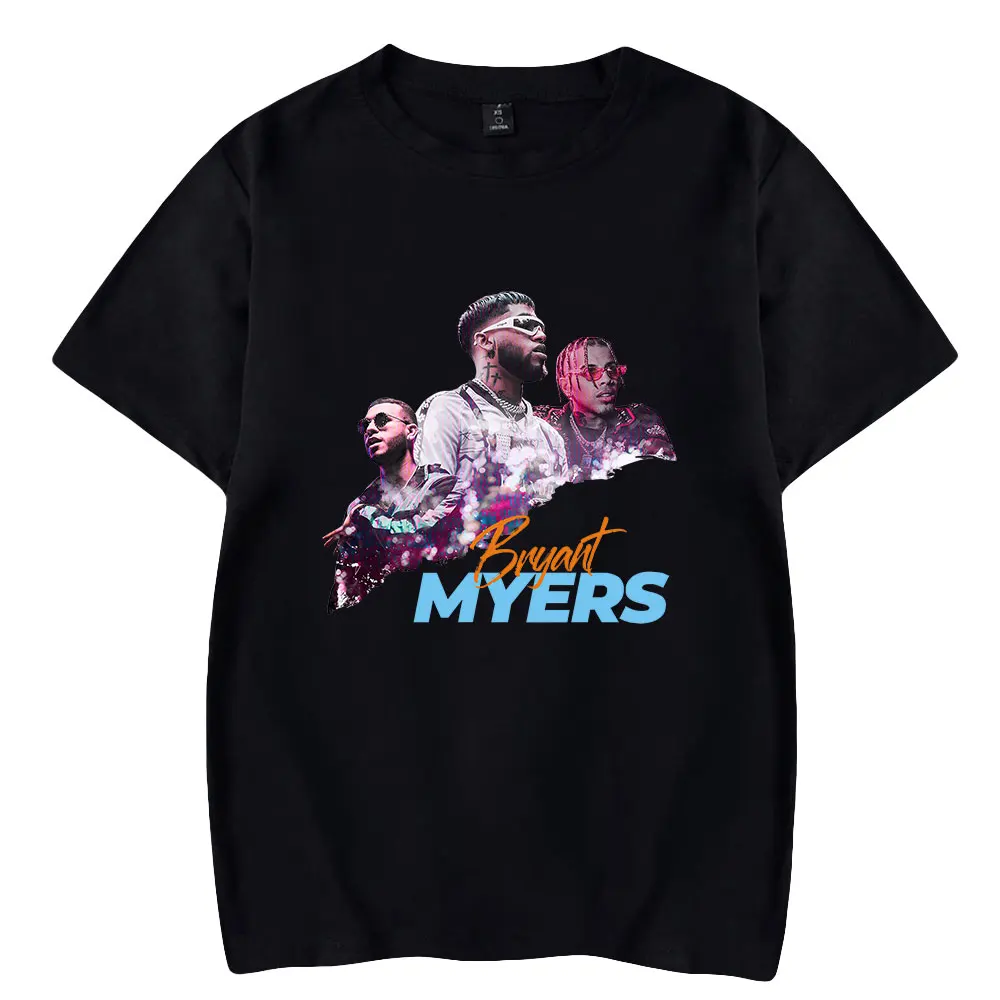 Bryant Myers Casual Short Sleeve T-shirts Men Women Rapper Clothes Unisex Printing Harajuku Stylish Streetwear O-neck Retro