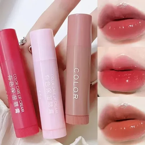 3 colores belleza hidratante diluyente líneas de labios linda chica labio agua luz labio esmalte maquillaje lápiz labial maquillaje cosmético belleza