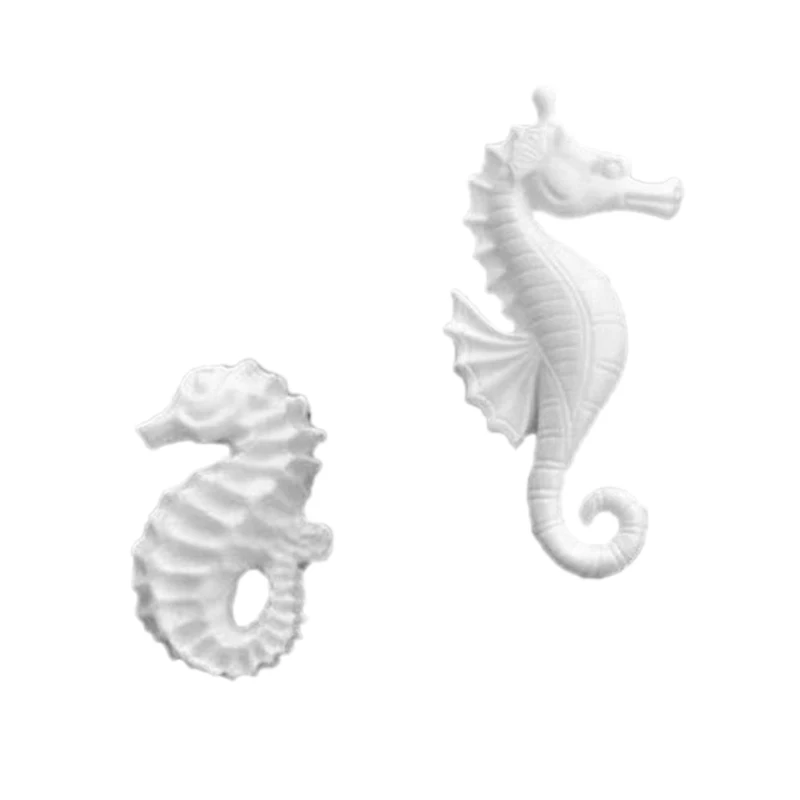 Small Big Seahorse 3D Fondant Cake Craft Mold Sugar Soap Silicone Mould DIY