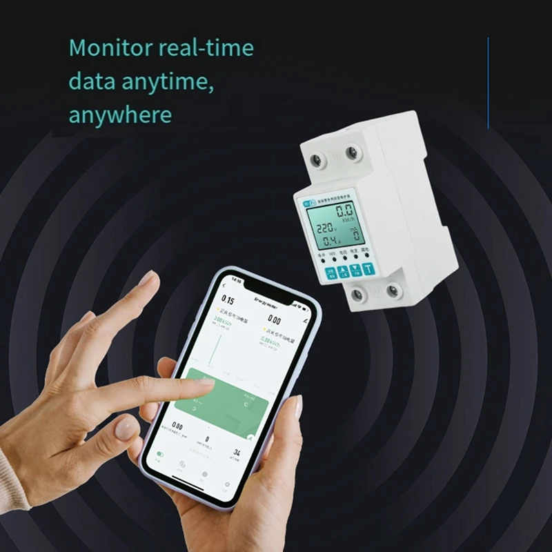 Tuya Wifi ไฟฟ้าเมตร 11-In-1 LCD Energy Meter ปิดอัตโนมัติภายใต้แรงดันไฟฟ้า Current Protector สวิทช์จับเวลา