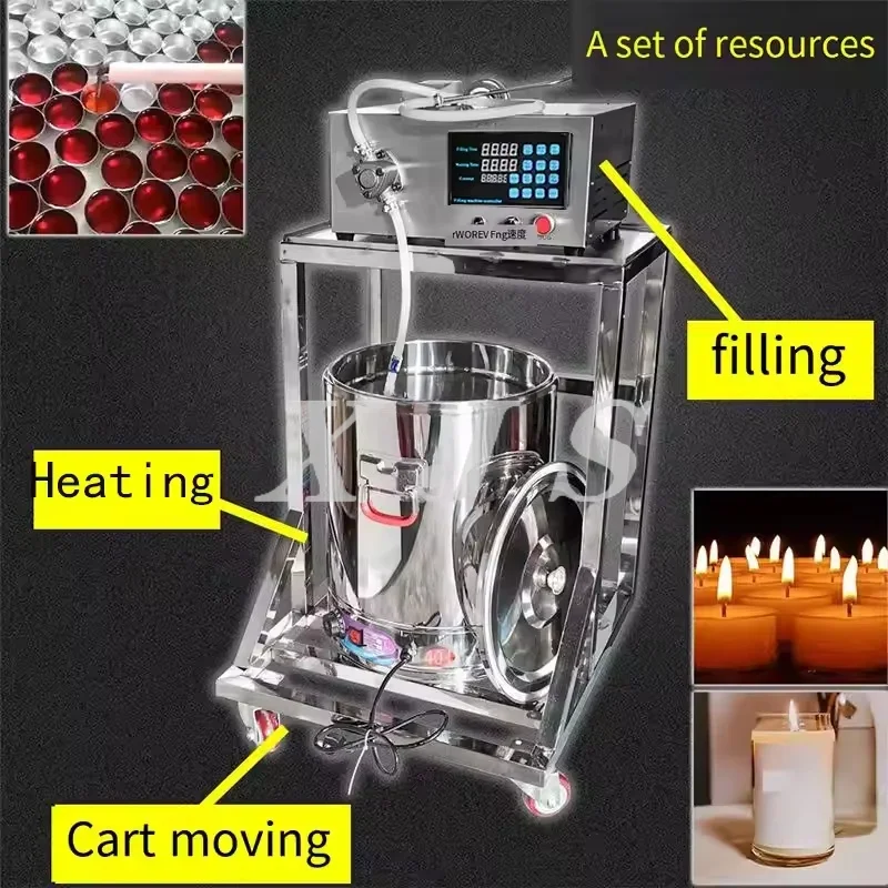 Small Automatic Electric Hot Liquid Wax Heated Pump Filling Candle Making Melter Machine