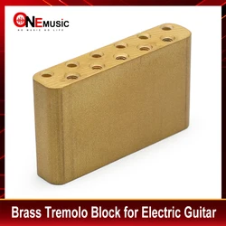 37.5MM Ultra Solid Fat 10.4MM Brass Tremolo Block for Tremolo Bridge of Electric Guitar 63x13.5x37.5MM Brass