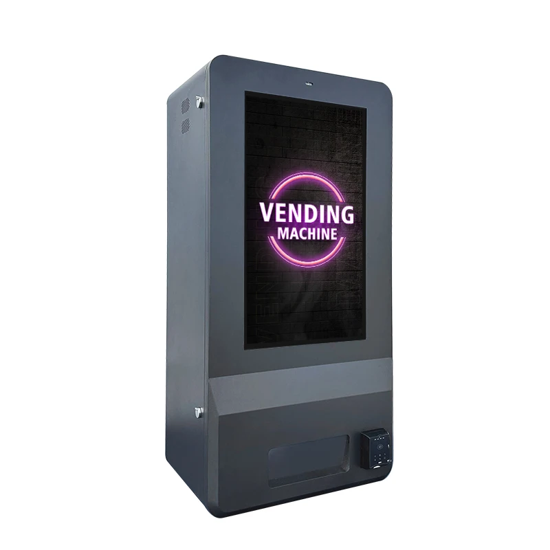 Outdoor Wall Mount Retail Kiosk, Large Touch Screen, Waterproof Structure, Mini Self Service Dispensing Station For Outdoor