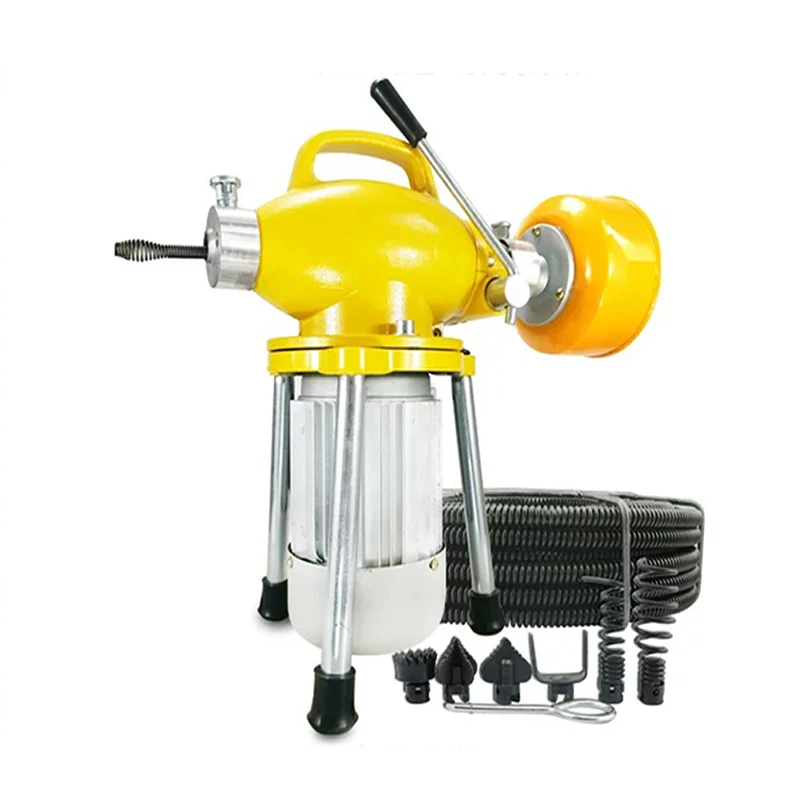 Electric Household & Commercial Pipeline Dredger Sewage Toilet Floor Drain Cleaning Machine Professional Dredging Equipment