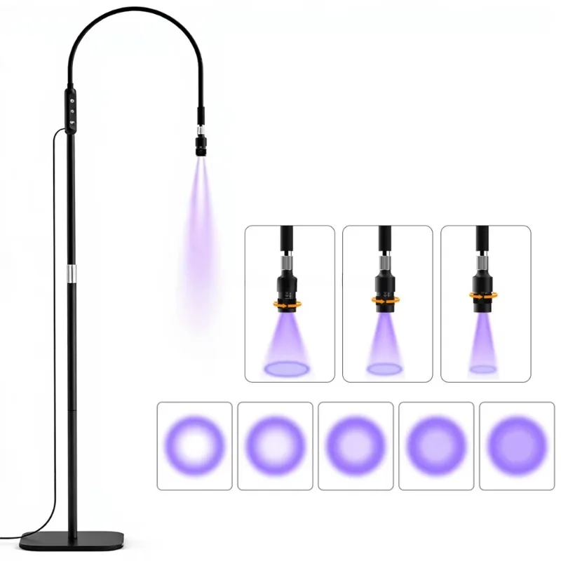 Beauty Salon Eyelash Extension Lamp Home Manicure Skin Care Enlarged Filling Light Retractable Height Adjustable Ultraviolet