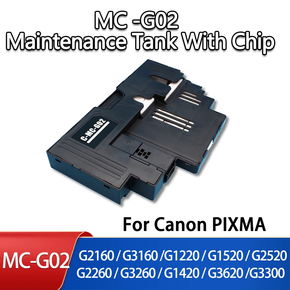 MC-G02 MC G02 Maintenance Tank With Chip For Canon PIXMA G2160 G3160 G1220 G2260 G3260 G1520 G2520 G2560 G3520 Waste box