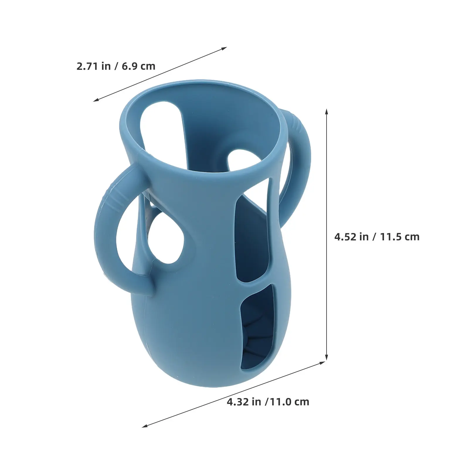 3Pcs Silicone Baby Bottle Sleeve Covers with Handles Compatible with Philips 240Ml Glass Bottles Shock Absorbing Insulated