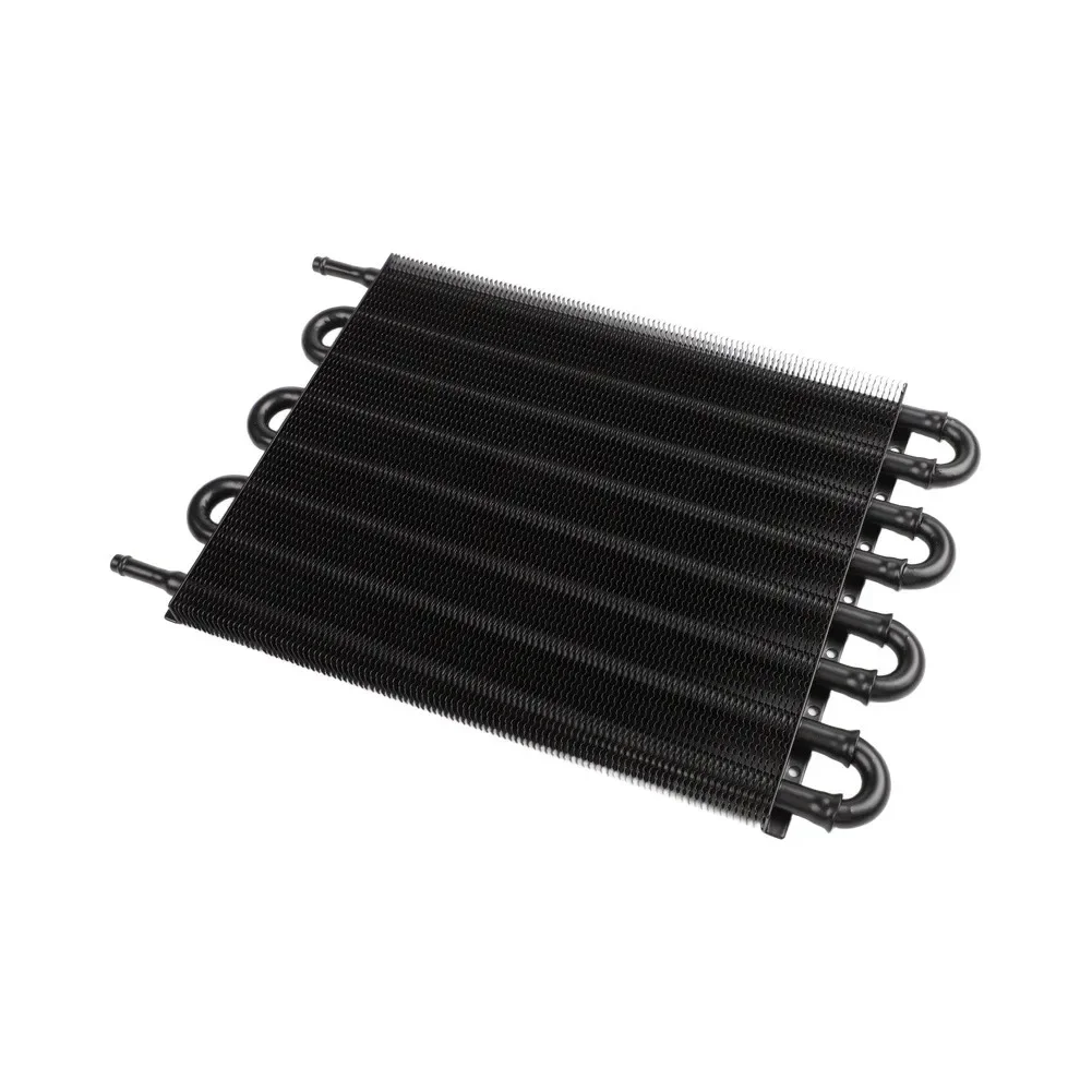 8 Row Aluminum Transmission Oil Cooler Kit for General Applications with 1.2 Meter Hose Supporting Standard Connection Sizes