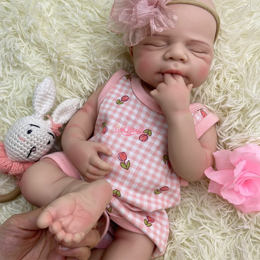 Hand-Painted 20" Pascale Full Solid Silicone Reborn Baby Girl/Boy Waterproof Weighted Newborn Doll Serious Artists Collectors