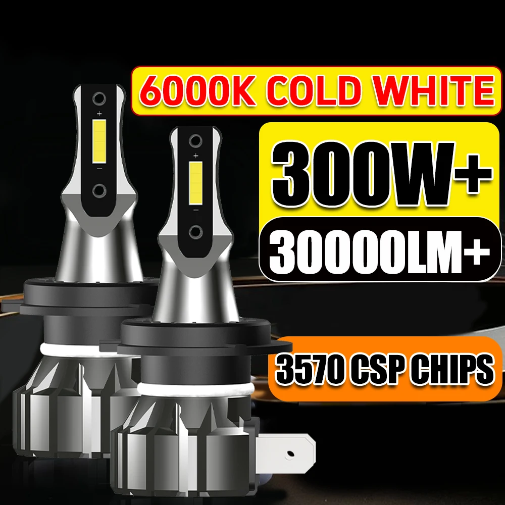 

H8 H9 H11 LED Bulb 9005 HB3 9006 HB4 H16JP 9012 HIR2 H10 9140 9145 Headlight Fog Lights Mini 30000LM CSP Car White 12V Auto Lamp