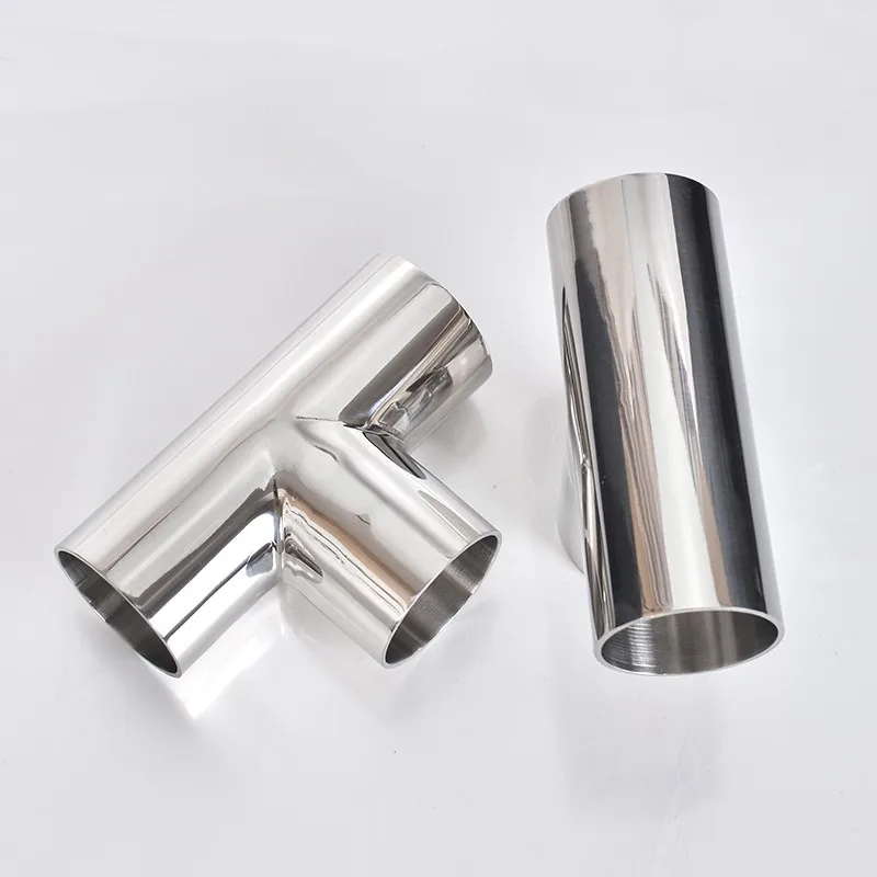 19/25/32/38/45/51/63/76/89/102Mm Pipe OD Butt Weld Tee 3 Way Connector Sanitary Pipe Fitting SUS304 Stainless Homebrew