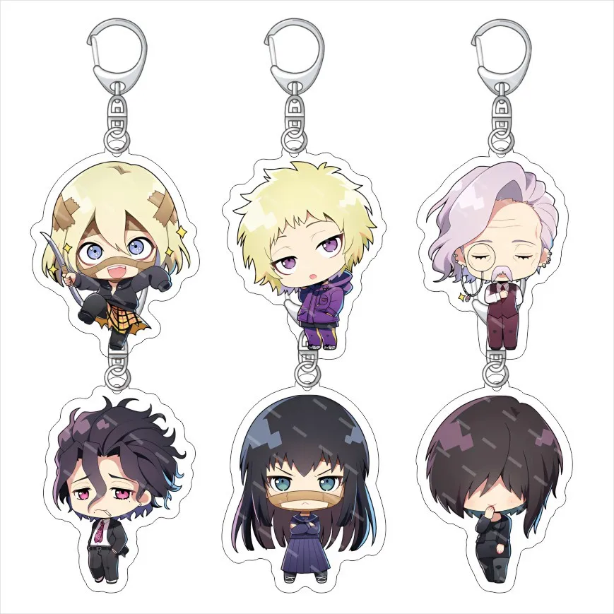 

Ninjia And Yakuza Keychain Lovely Baby Charms Pendant Friends Gift Fans Fun Key ChainNewly Arrived Cute Creative Souvenir Bag